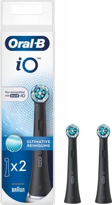Produktbild von Oral-B iO Ultimative Reinigung 2er Aufsteckbürsten schwar