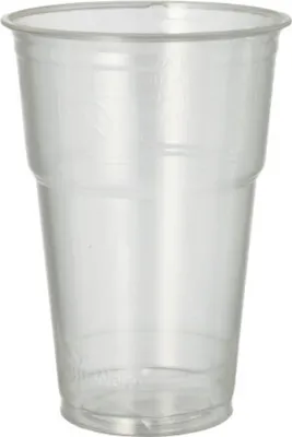 Produktbild von PAPSTAR pure - Tasse - Grösse 9.5 cm - Höhe 13.2 cm - 0.4 L - Einweg - kristallklar (Packung mit 70)