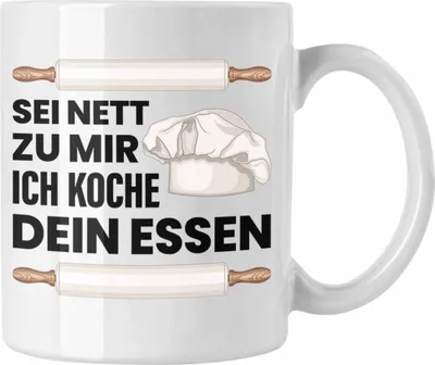Produktbild von Trendation - Sternekoch Tasse Geschenk für besten Koch der Welt Spruch (Weiß)