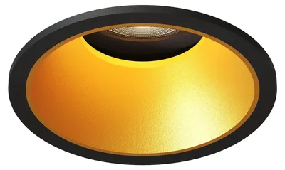 Image de Ledvion spot encastrable LED rond noir douille GU10 3W blanc chaud dimmable