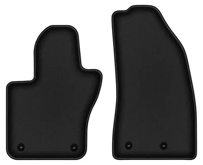 Immagine prodotto di Tappetini anteriori in moquette per Jeep Renegade 2014-2019 (SUV) – 2 pezzi, neri, su misura – Wielganizator DURBAN
