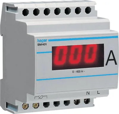 Produktbild von HAGER Amperemeter f.Wandlermessung SM401 digital