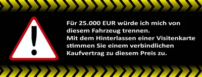 Produktbild von Aufkleber Für 25.000 EUR ... schwarz 105 x 45 mm