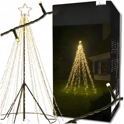 Produktbild von Lichtfigur MatMay LED-Lichterbaum 400 cm 450 LEDs warmweiß mit Mast für Außen