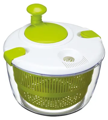 Salatspinner mit Dressingbehälter, BPA-frei, 25 cm, groß