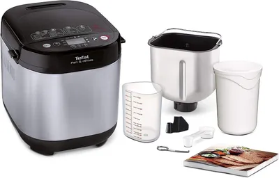 Produktbild von Tefal Brotbackautomat Brotbackautomat Pain&Délices,20 Programme,3Größen&Bräunungsstufen, 20 Programme, 610,00 W, Tefal, mit 2 Knethacken, Brot