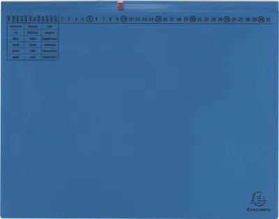 Image de Exacompta 370407B 25 Exacompta Hängehefter Exaflex Karton blau 2 x kaufmännische Heftung