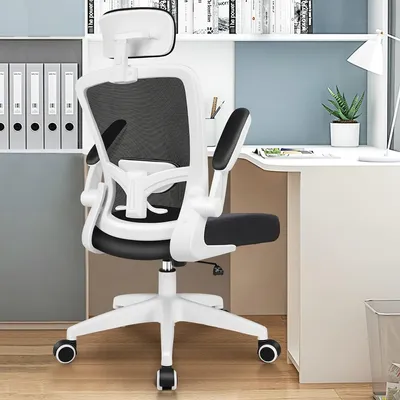 Obrázok produktu pre Ergonomická kancelárska stolička - Kancelárske nábytok - Pracovná stolička - Herná stolička - Otočná stolička - Nastaviteľná bedrová opierka