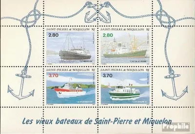 Produktbild von Briefmarken St. Pierre und Miquelon 1994 Mi Block3 (kompl.Ausg.) postfrisch Schiffe