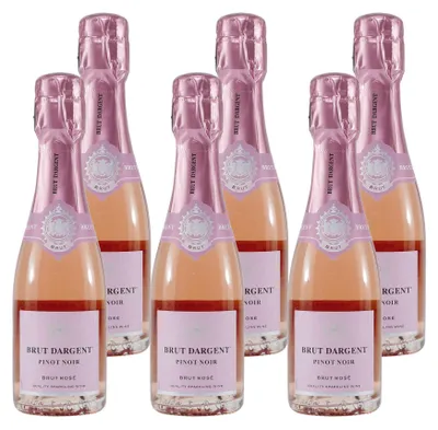 Produktbild von Brut Dargent Pinot Noir Rosé Sekt -halbtrocken- (6 x 0,2L)
