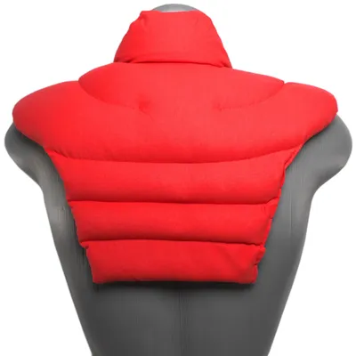 Produktbild von Nackenhörnchen HWS - Nacken + Schultern + Rücken - kirschrot - Rapssamenkissen - Nackenkissen Wärmekissen - Nacken-Wärmekissen für Mikrowelle und Backofen