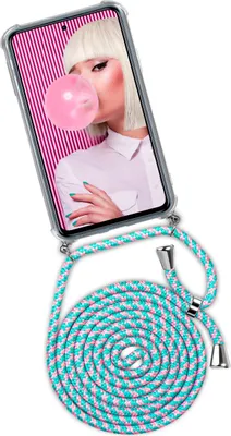 Produktbild von TWIST-Case + TWIST-Cord für Xiaomi Redmi Note 9 Pro, Farbe:Bubblegum (Silber)
