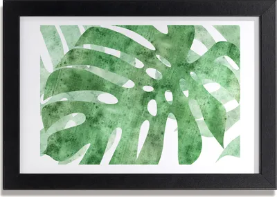 Produktbild von Bild 30x20 MDF-Rahmen, Wandkunst monstera