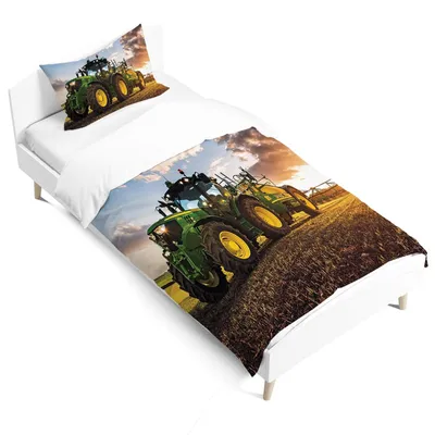 Immagine prodotto di Solidchoice - Set di biancheria da letto con motivo di trattore per bambini