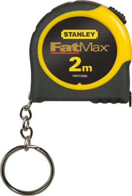 Produktbild von Stanley Bandmaß FatMax 2m mit Schlüsselring, 50 mm, 50 mm, 20 mm, 61 g, 6 Stück(e)