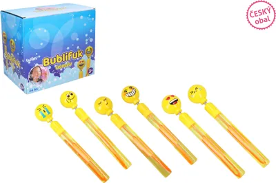 Image de Souffleur de bulles smile 70 ml 27,5 cm - Emballage tchèque