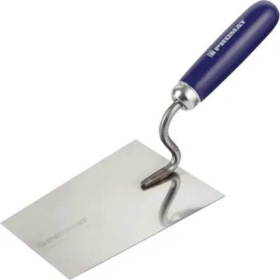 Produktbild von Maurerkelle L.160mm B.115mm m.Buchenholzheft,S-Hals VA PROMAT