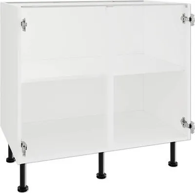 Produktbild von PICCANTE Smart Spülen-Unterschrankkorpus für 2 Drehtüren BxTxH 90 x 55,5 x 87 cm SOFT WHITE Clickmontage Nr. 36""
