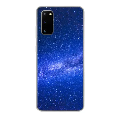 Produktbild von MuchoWow® Handyhülle Schutzhülle Hülle für Samsung Galaxy S20 Sternenhimmel - Universum - Blau - Jungen - Mädchen - Kinder Silikon Softcase Handy Hülle - Bild