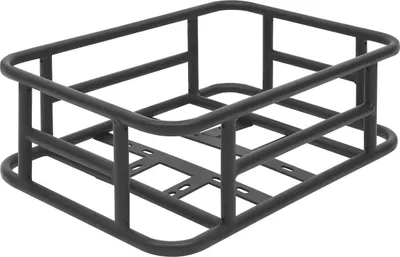 Image de Panier arrière pour vélo - Panier en fer pour porte-bagages - Fixation universelle à 16 trous - Capacité de charge : 25 kg - 45,5 x 32,5 cm