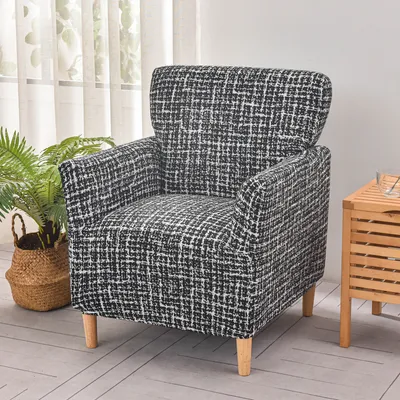 Obrázek produktu pro Stretch Armchair Cover Elastický potištěný potah na pohovku Klubové potahy na židle, potahy na sedadla pro banketové židle, potahy na židle s područkami, styl 7