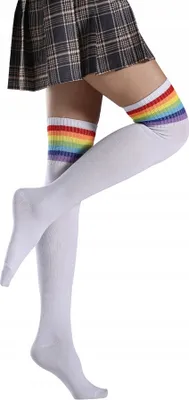 Produktbild von Kniestrümpfe Regenbogen LGBT-Socken