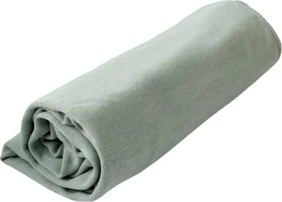 Produktbild von Hoppediz Premium Pucktuch aus Baumwolle - Vielseitige Kuscheldecke & Babydecke, Ideal als Schmusetuch, Erstlingsdecke & Schnuffeltuch, Salbei