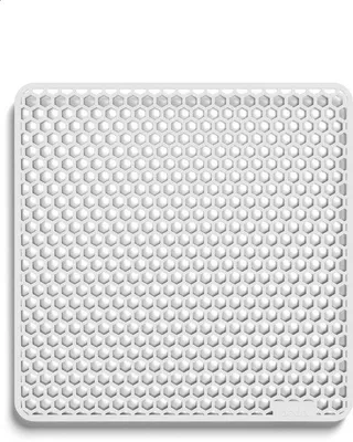 Imagen del producto de Alfombrilla para fregadero, color blanco, 37 x 37 cm