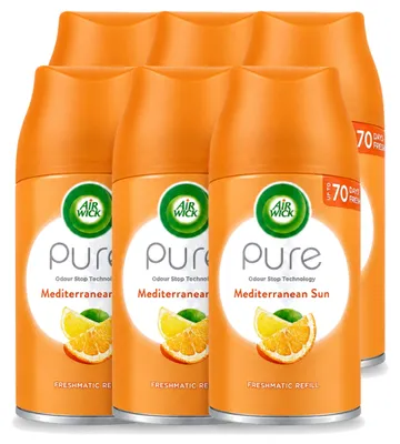 Produktbild von 6 x Air Wick Freshmatic Nachfüller Mediterrane Sonne 250 ml - Vorteilspackung - 6 Stücke