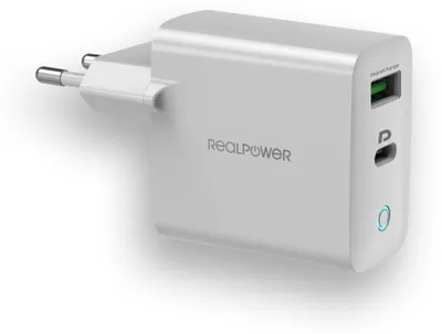 Zdjęcie produktu dla RealPower 352262, Wewnętrzna, Prąd przemienny, 20 V, Biały