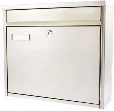 Produktbild von Famanu Wandbriefkasten Wetterfest - Edelstahl - 36x32x12cm