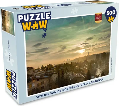 Obrázok produktu pre MuchoWow® Puzzle 500 ks Panoráma bosnianskeho mesta Sarajevo