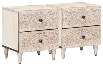 Imagen del producto de Armario de Noche 2 uds. 40 x 33,5 x 46 cm