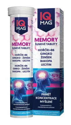 Obrázek produktu pro IQ MAG | Hořčík | Magnesium IQ Mag MEMORY | Ginkgo