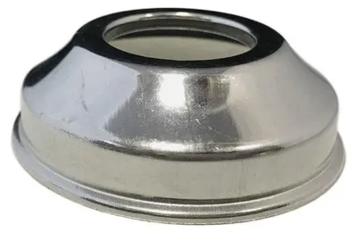 Produktbild von Rosette für Ablaufrohr Messing verchromt Durchmesser 26 mm