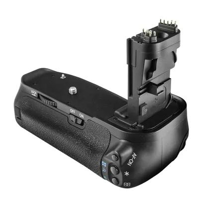 Produktbild von Batteriegriff kompatibel mit Canon EOS 60D, 60Da - ersetzt BG-E9, BG-E9H inkl. 2x Akkuschalen und Fernbedienung