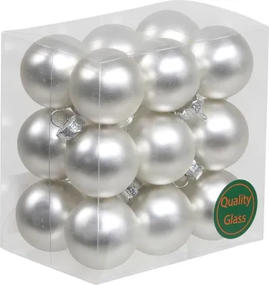 Produktbild von Kleine Baumkugeln aus Glas 25 mm oder 30 mm- mini Glaskugeln zum Hängen - Christbaumschmuck klein - kleiner Weihnachtsba