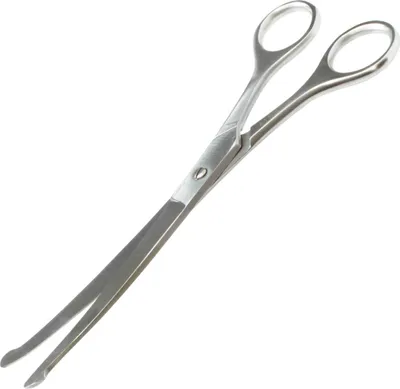Produktbild von Schecker gebogene Hundeschere groß - mit Mikro Schliff - verchromt - Fellschere