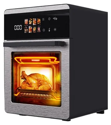 Produktbild von NovuLife Heißluftfritteuse 16L 1800W, Airfryer Ofen mit Touchscreen, Sichtfenster, 8 Programmen, Ölfreies Frittieren, EU-Stecker