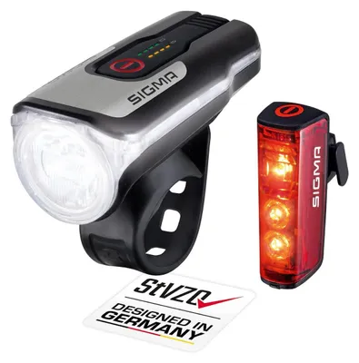 Immagine prodotto di Sigma Aura 80 set con Blaze 17860 luce bicicletta LED luce bicicletta STVZO luce freno