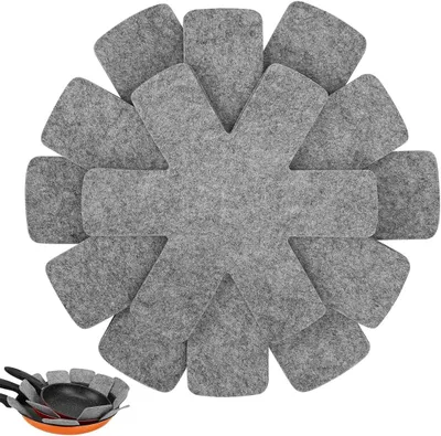 Imagen del producto de Juego de protectores para ollas y sartenes, de 9 piezas, en tamaños de 26/35/38 cm, para la cocina