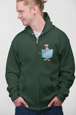 Produktbild von D&B Uni Hoodie ZIPPO00026 Pink Panter Waldgrün-Größe 2XL