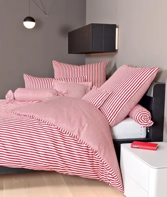 Produktbild von Janine modern classic Bettwäsche-Garnitur 155x220,80x80 rot