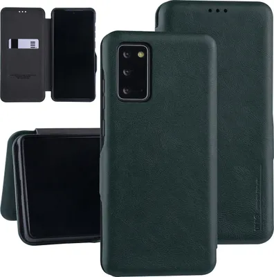 Zdjęcie produktu dla Etui Samsung Galaxy Note 20 Green typu książkowego - etui na karty