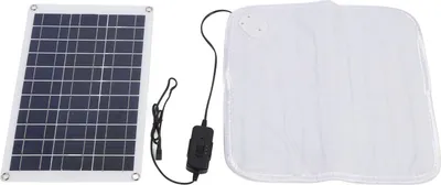 Zdjęcie produktu dla Panel słoneczny z podgrzewanym kocem 50W z regulowanymi biegami Przenośny monokrystaliczny panel słoneczny do wędrówek Camping Grill na świeżym powietrzu