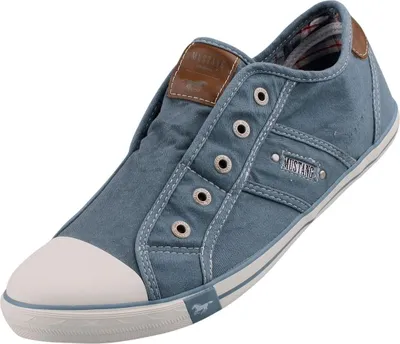Produktbild von Mustang Damen Slipper bequeme Sneaker Halbschuhe 1099-409, Größe:38 EU, Farbe:Blau