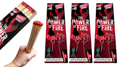 Produktbild von 5er Pack XXL Streichhölzer – 20 cm Extra lange Premium Zündhölzer, 200 Stück pro Packung, ideal für Camping, Grillen, Outdoor-Abenteuer, Survival, Not