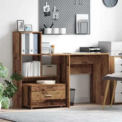 Produktbild von Möbel Schreibtisch Altholz 131,5 x 50 x 106,5 cm Holzwerkstoff - Schreibtische 3337271