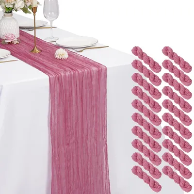 Produktbild von Käsetuch Tischläufer Staubige Rose 55 x 300 cm 20 Stück