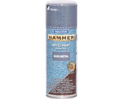Produktbild von Ochranná kladivková farba v spreji Hammer Maston tmavo sivá 400 ml
